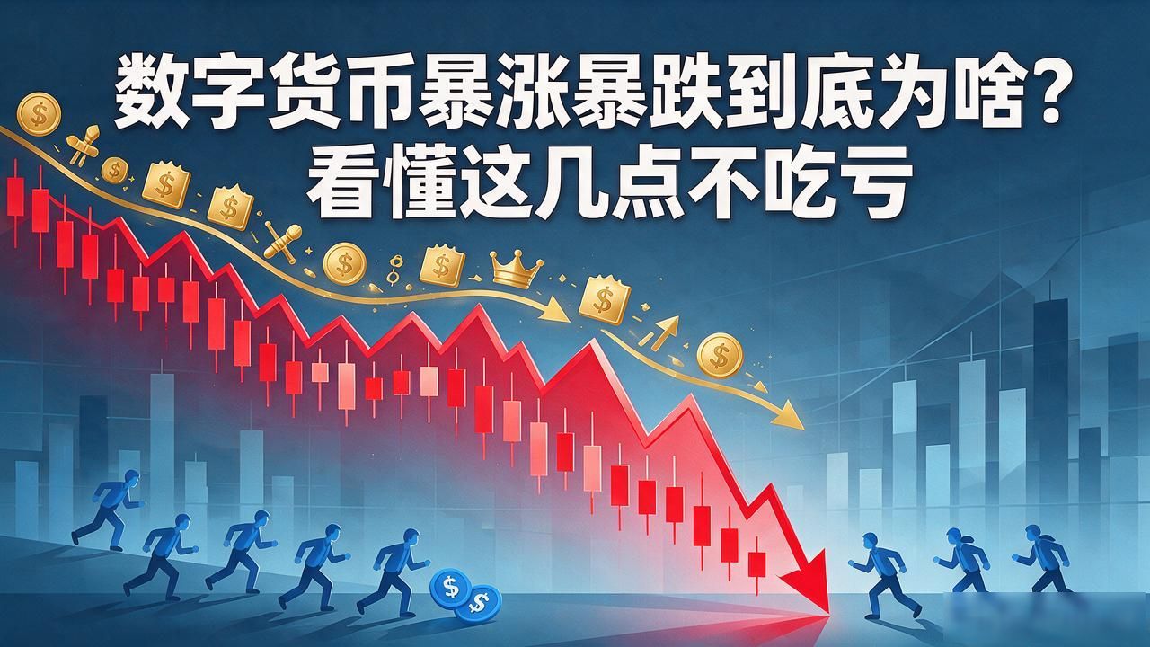 数字货币暴涨暴跌到底为啥?看懂这几点不吃亏