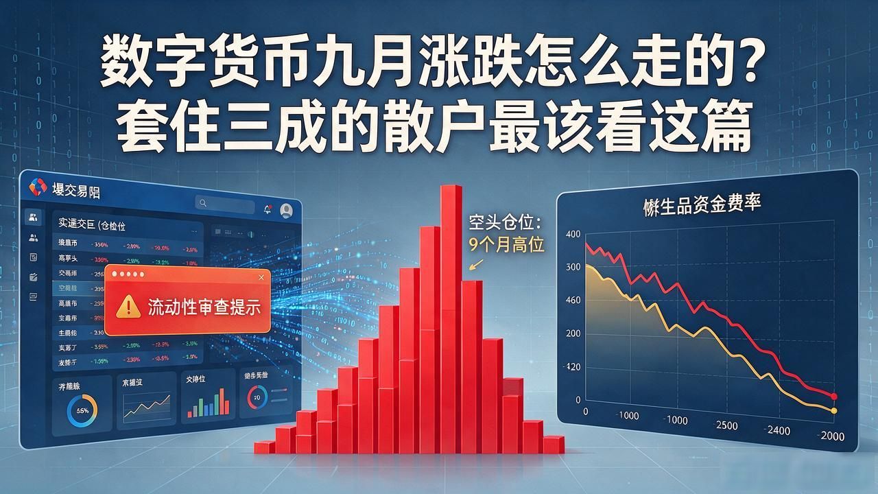 数字货币九月涨跌怎么走的?套住三成的散户最该看这篇
